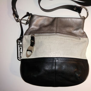 B. Makowsky Leather Crossbody Handbag Cleaned